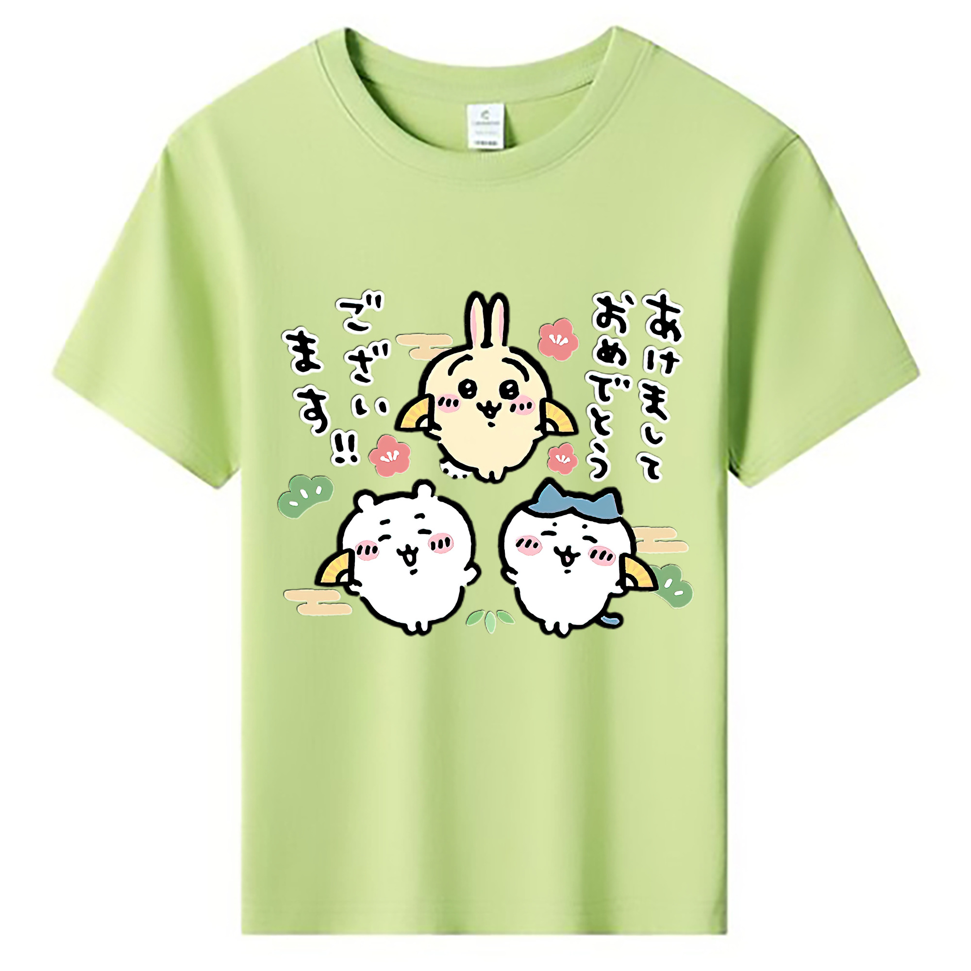 （画像用） ちいかわ ちいかわ Chii-kawa chiikawa 綿100％キッズTシャツ（フロントプリント）